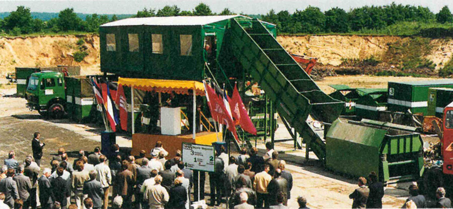 Foto: Betriebsgelände der Firma Container Buhck im Jahr 1986